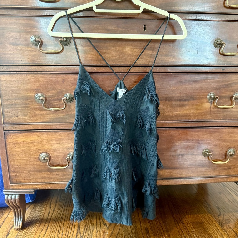 Derek Lam 10 Crosby Tassel Fringe Top